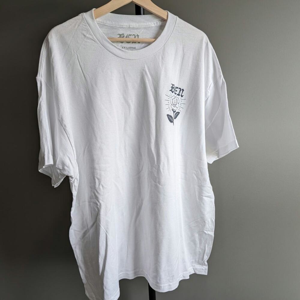 Macklemore Shirt Adult Medium White The Ben Tour USA 2023 Band Tee NWOT